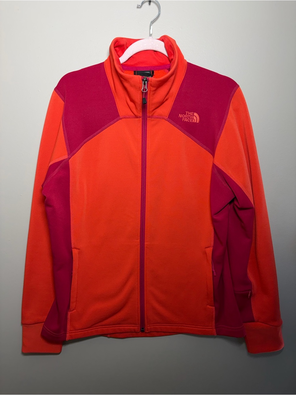 The North Face Women's Two-Tone Orange & maroon Flash Dry Jacket